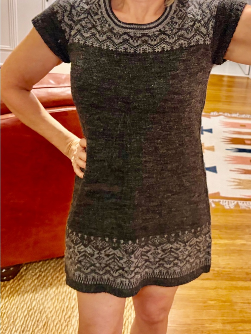 Charcoal Grey Sweater Dress